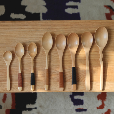 日式木质勺子餐具木勺子调羹创意实木长咖啡勺汤勺饭勺茶勺刀叉勺