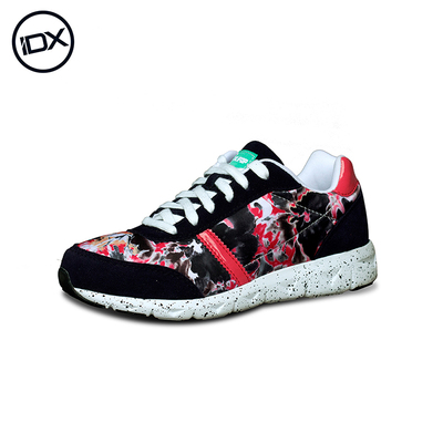 IDX爱定客2015秋季新款运动休闲复古跑鞋拼色甜美跑步鞋时尚花卉