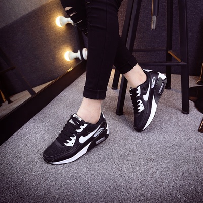 2016春季新款韩版女生气垫鞋女网潮休闲运动鞋女内增高鞋子跑步鞋