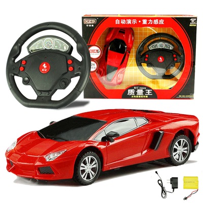 马蓉王宝强充电遥控车方向盘电动玩具车遥控汽车漂移赛车男孩玩具