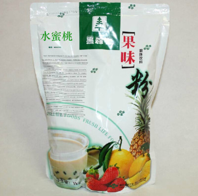珍珠奶茶原料 鲜活黑森林水蜜桃果味粉1kg奶茶原料 水蜜桃果粉