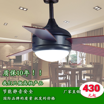 东梵风扇灯52寸5叶木叶单灯装饰吊扇灯客房餐厅卧室客厅装饰扇