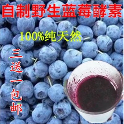 【3送1包邮】野生蓝莓水果酵素 原液浓缩 自制蓝莓水果 酵素500g