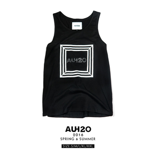 AUH2O 2016SS Return Logo vest / S 正品包邮