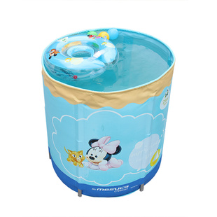 迪士尼婴儿游泳池幼儿合金支架游泳池 hellokitty宝宝保温游泳桶