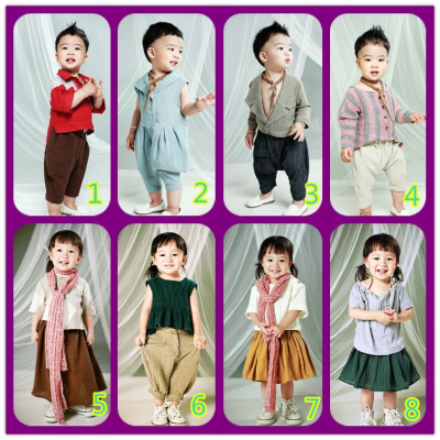 2016影楼新款儿童摄影服装2-3岁男女宝宝拍照相主题写真服饰韩版