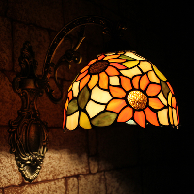 蒂凡尼壁灯床头卧室过道客厅现代简约创意欧式温馨玻璃
