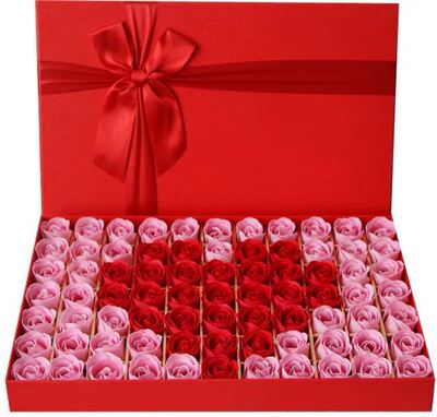 批发情人节创意生日礼物品送女友闺蜜婚庆77朵香皂玫瑰礼盒肥皂花