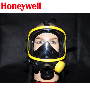 霍尼韦尔黄色进口防毒全面罩防护防尘双滤盒防烟消防正品