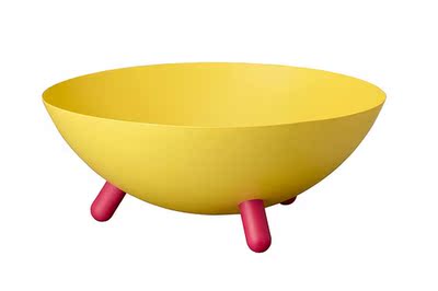 宜家正品 IKEA 黑福塞 盛具 黄色 水果盘装饰盘 宜家家居代购