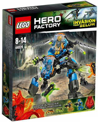 乐高 LEGO 44028 拼装积木 英雄工厂6.0 突波与洛卡 超级合体机甲