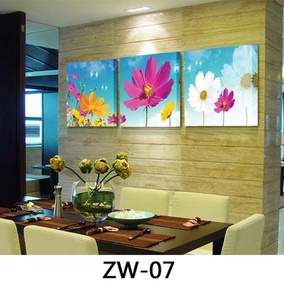 客厅装饰画餐厅无框画卧室三联画沙发背景墙画壁画植物花卉 挂画