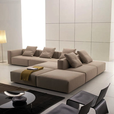 装典 北欧简约休闲现代转角沙发自由组合沙发客厅布艺沙发S100