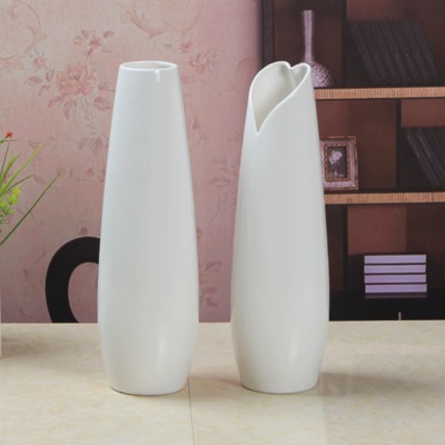 30CM白色陶瓷摆设花瓶家居摆件简花插摆件可装水花瓶结婚礼品包邮