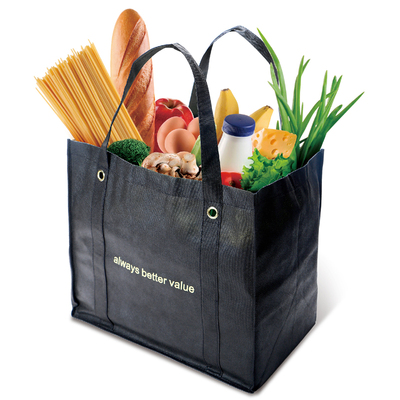 日光生活 大容量购物袋 环保袋买菜袋子 便携环保袋轻便旅行袋2个