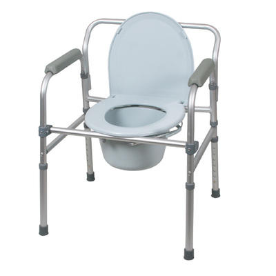 优康德UKD-5206F铝质折叠便器椅老人坐便椅孕妇坐便椅高度调节