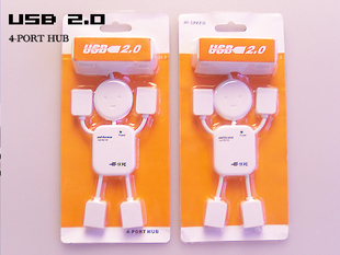 人形USB HUB笔记本电脑USB扩展接口USB分线器 集线器l0zs0y