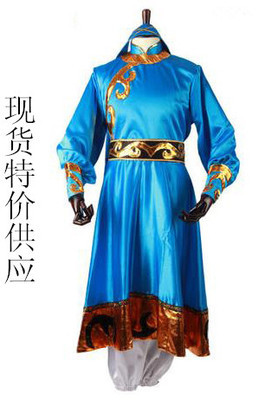 男蒙族舞蹈演出服装/民族舞台表演服装/蒙古演出服装/民族舞服装