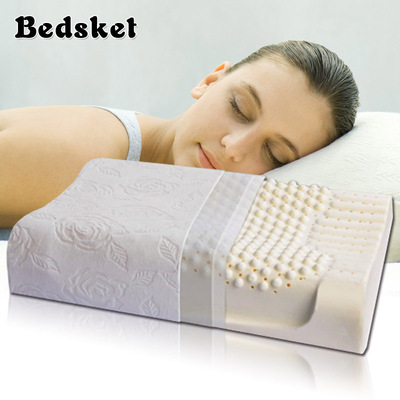 泰国乳胶枕 保健枕 颈椎枕 防螨枕 枕头 纯天然乳胶枕芯 护颈枕