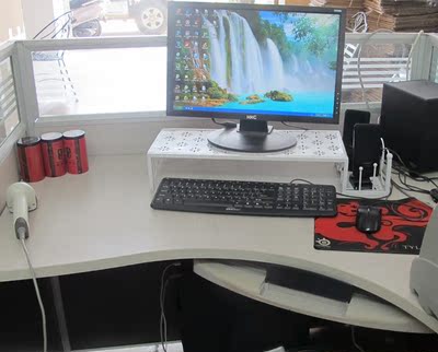 铁艺创意 电脑显示器桌面增高托架 底座架支架 桌上置物架 防水