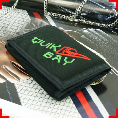 超薄三折运动帆布钱包 男士韩版卡通品牌 涂鸦男孩钱夹手绘Cqs119