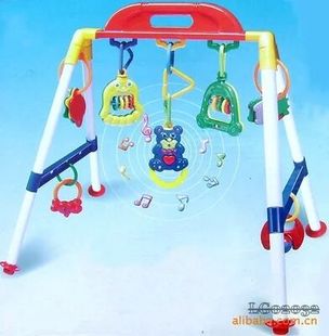 婴儿音乐宝宝健身架玩具健身器用品塑料儿童早教摇铃床上1－3岁