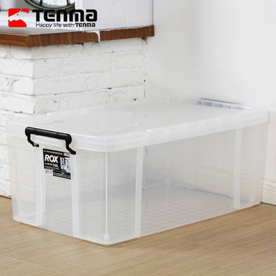 Tenma天马ROX整理箱特大号加厚塑料透明衣物收纳箱储物箱740L