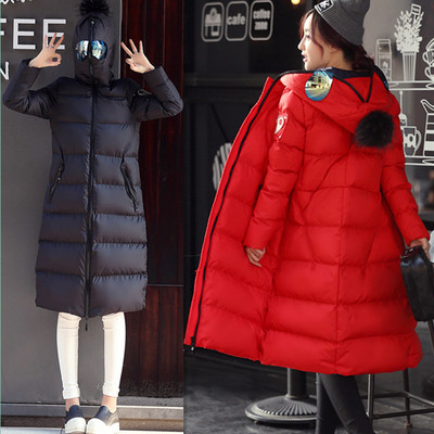 2015新款冬装韩版超长款棉衣女外套过膝显瘦棉服加厚时尚棉袄大衣