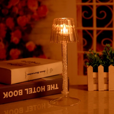 欧式创意经典复古蜡烛台玻璃浪漫烛光晚餐酒店婚庆摆件家居饰品