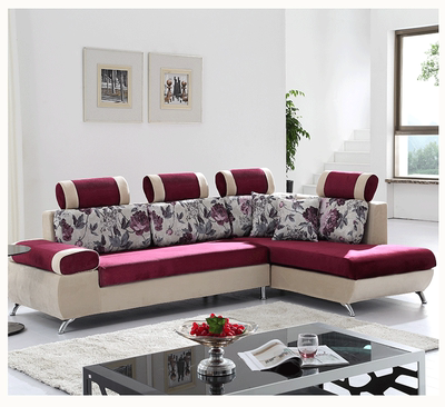 布艺沙发组合现代简约时尚布沙发大小户型客厅转角可拆洗7字包邮