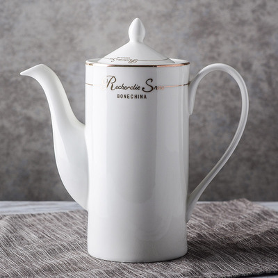 四福 陶瓷咖啡壶 家用咖啡壶套装 凉水杯凉水壶 大奶壶 欧式茶壶