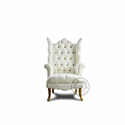 GAIA Senior white  奢华款 欧式单人沙发椅/沙发