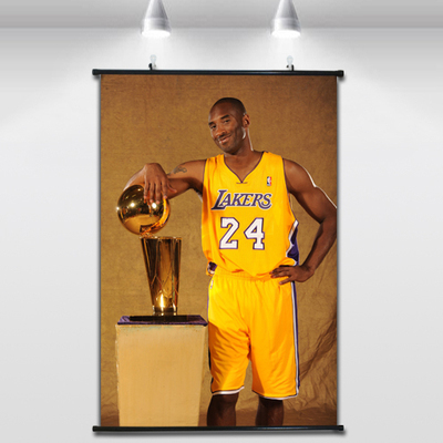 科比高比MVP高清装饰画篮球明星写真海报挂画NBA湖人队小飞侠布画