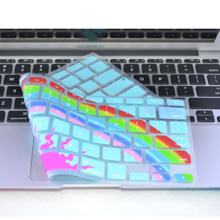 苹果笔记本macbook AIR Pro 13寸retina 15寸彩虹太阳膜 键盘贴膜