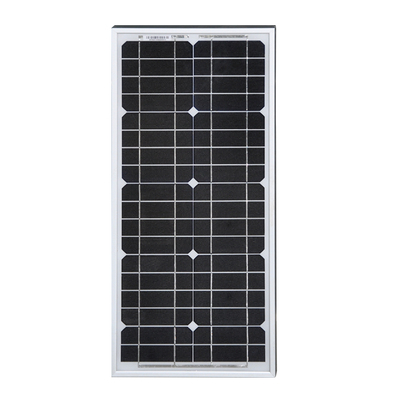 A级单晶硅太阳能电池板12V20W 家用太阳能电池板发电品质电瓶正冲