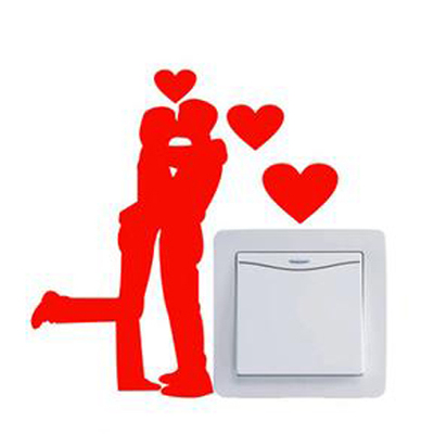 亚克力开关贴结婚可爱保护套现代简洁部分包邮卡通3d立体爱情