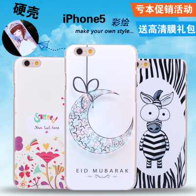 iphone5s手机壳 苹果5手机套 iphone5保护壳磨砂壳苹果5s卡通硬壳