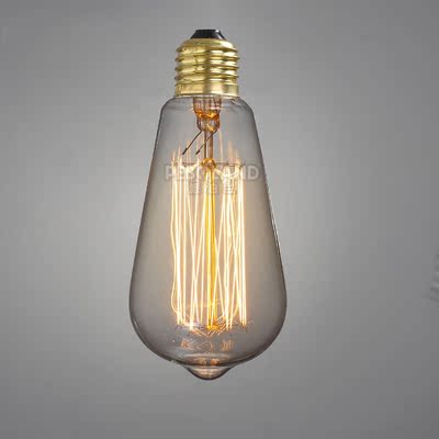光源爱迪生灯泡 电灯泡创意艺术装饰白炽灯钨丝灯E27螺口个性复古
