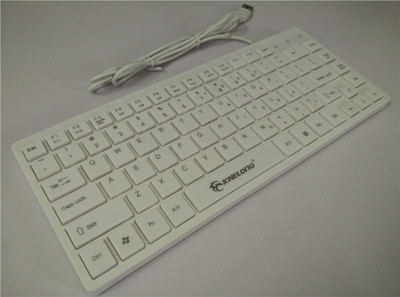 巧克力笔记本超薄键盘金威龍K700丝印字符金属多媒体功能有线键盘