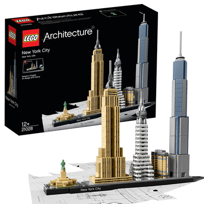 正版乐高LEGO城市建筑物系列益智拼装小颗粒积木玩具 21028 纽约