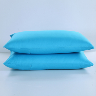 缇妃家纺 纯色全棉枕套一个 纯棉枕头套单只 素色单人枕套