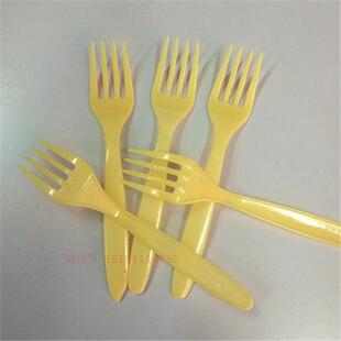 一次性叉子、西餐刀叉、一次性刀叉勺 塑料叉子 12cm 60只左右/包