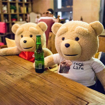 正版ted贱熊美国电影泰迪熊会说话的毛绒玩具娃娃抱抱熊 七夕节
