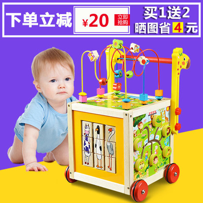 涵宇宝宝学步车婴儿手推车助步车多功能百宝箱儿童玩具车7-18个月