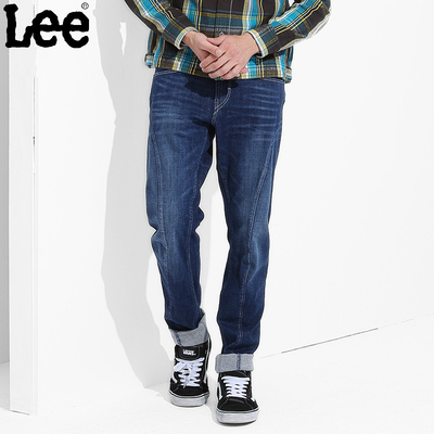 2016秋冬新款 Lee正品代购男士百搭弹力小直脚牛仔裤LMZ755Z023RR