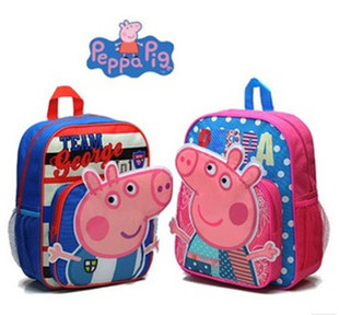 包邮peppa pig粉红猪小妹佩佩背包 儿童 书包 粉红猪小妹双肩书包