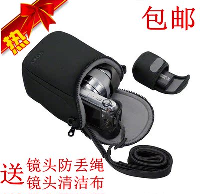 SONY索尼ILCE-A5100 A6000 NEX-5T 5R 3N微单 单肩便携软相机包