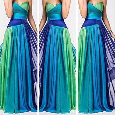 Long Bridesmaid Formal Party Dress Fashion Sexy Gown Dress