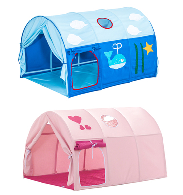 分床神器儿童床上帐篷男孩蓝色睡觉屋汽车鲸鱼游戏卡通帐篷可定制