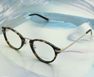 新款 时尚板材眼镜TF5360f圆框近视眼睛框复古配片男女款